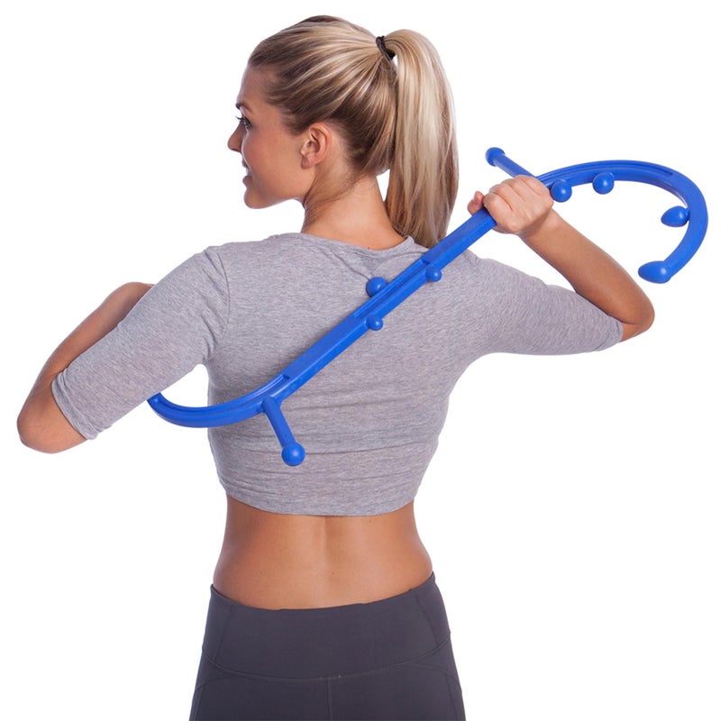 Body Back Buddy Classic USA Made Handheld Full Body Massage Cane Pressure & Trigger Point Massage Tool for Deep Tissue Pain Relief - Dual Massage Hooks for Back, Shoulder, Neck. Manual Back Massager - Image 2